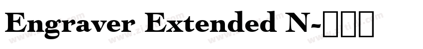 Engraver Extended N字体转换